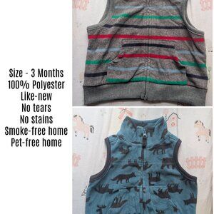 Carter's 3m Fleece Vests